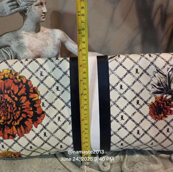 L.A.M.B Gwen Stefani Marigold Carlisle Clutch Designer Leather Celebrity #149 - Picture 13 of 13